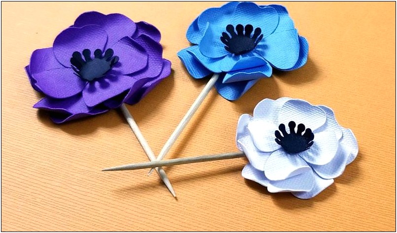 Free Templates For Creating Small Flowers From Paper