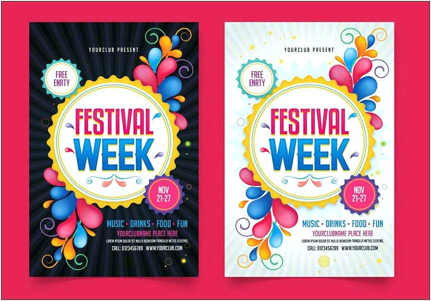 Free Templates For Fall Festival Flyers