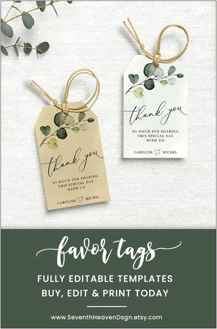 Free Templates For Gift Tags For Wedding