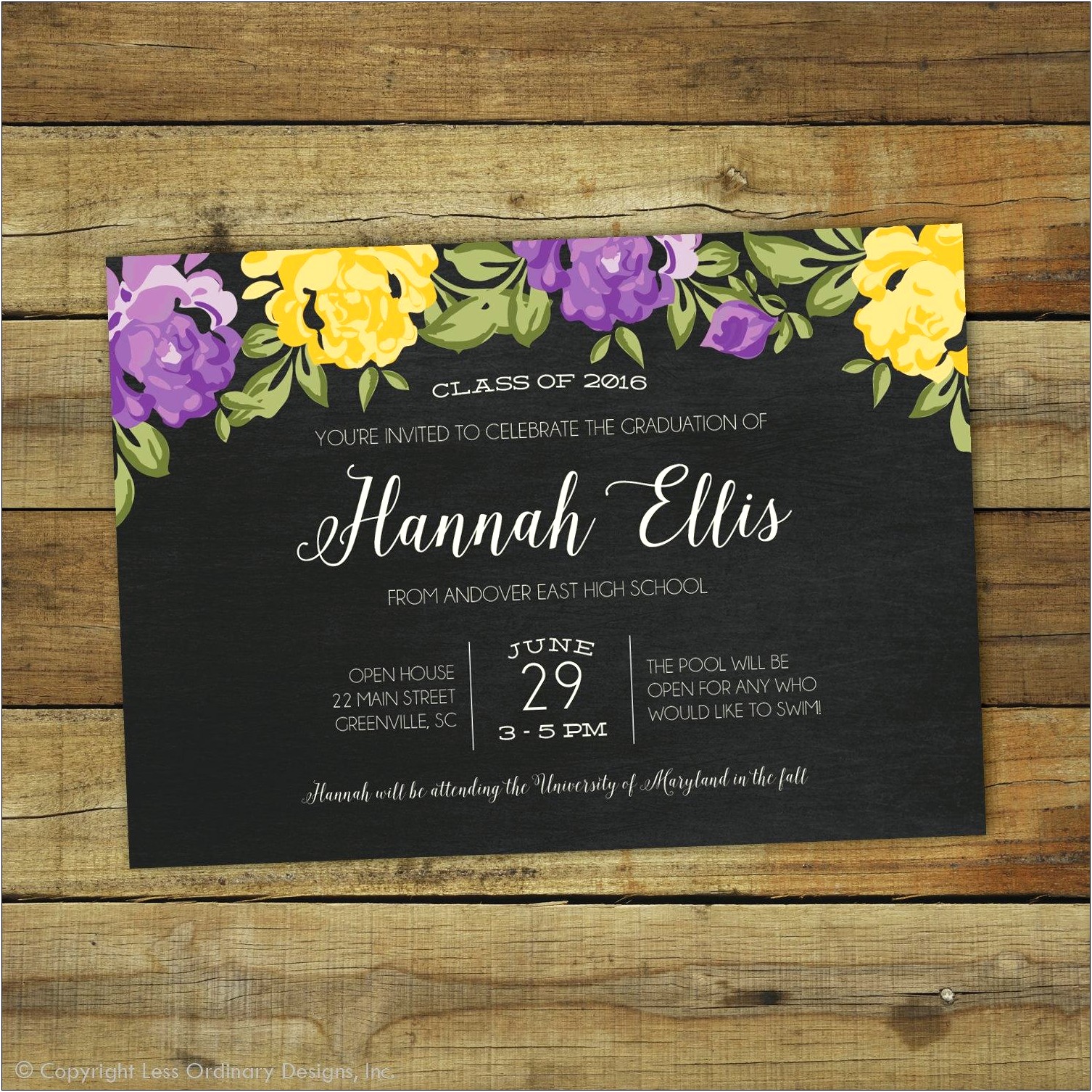 Free Templates For Graduation Open House Invitations