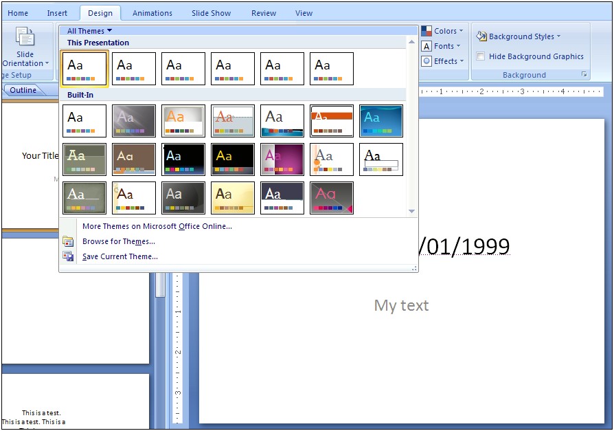 Free Templates For Microsoft Office Powerpoint 2007