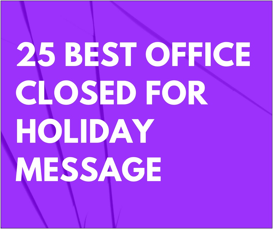 Free Templates For Office Closed For Thanksgiving