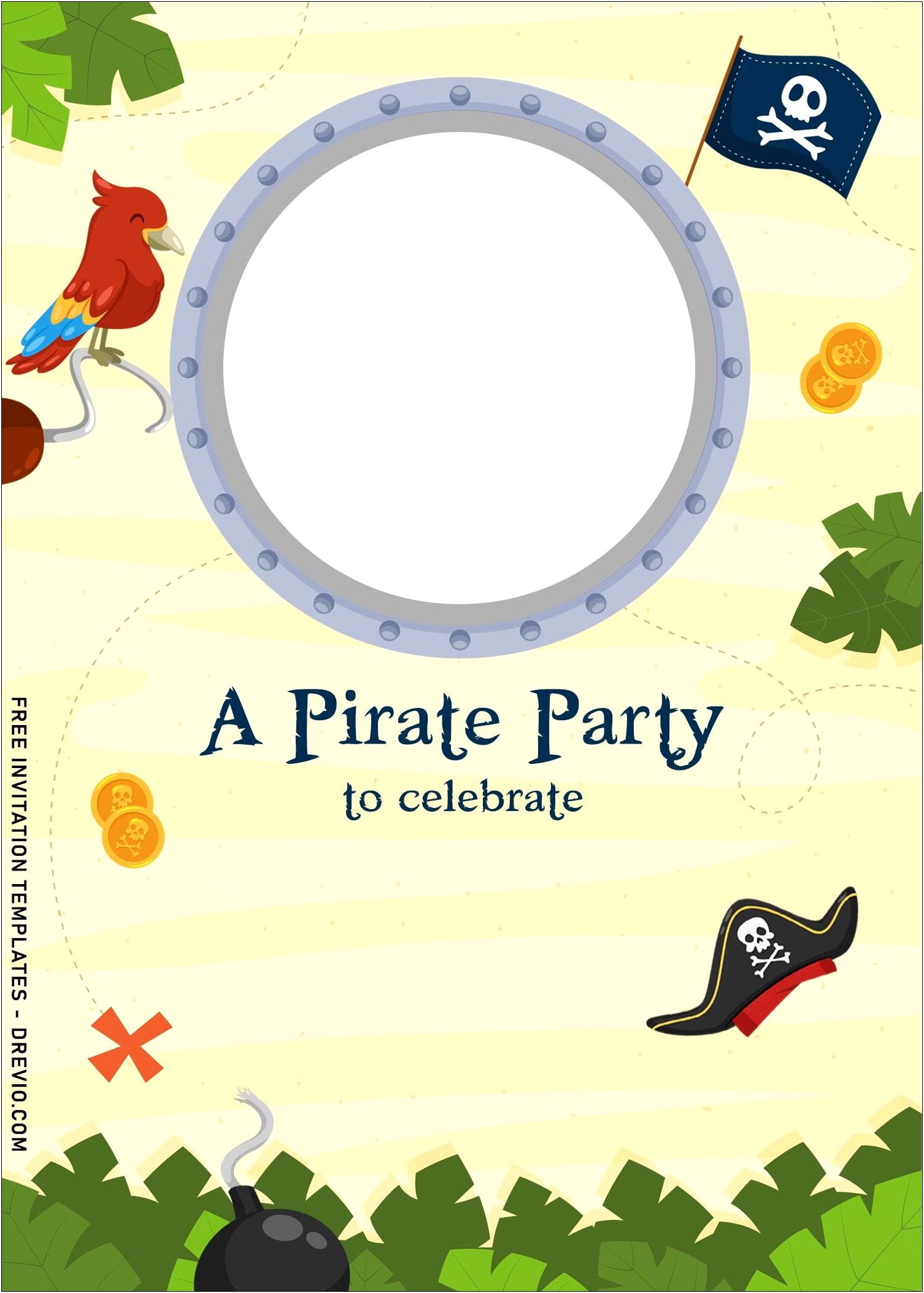 Free Templates For Pirate Party Thank You Tags