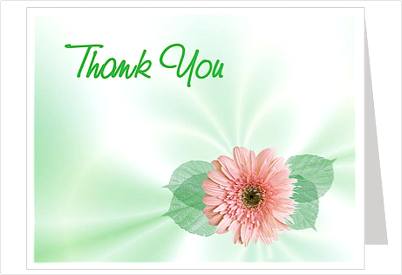 Free Templates For Sympathy Thank You Cards