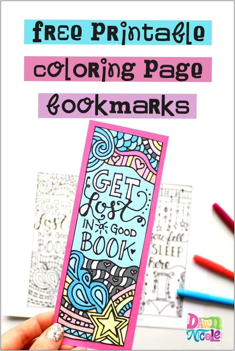 Free Templates Of Beach Theme Bookmarks To Color