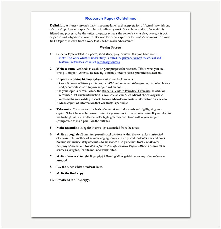 Free Templates To Put A Research Paper