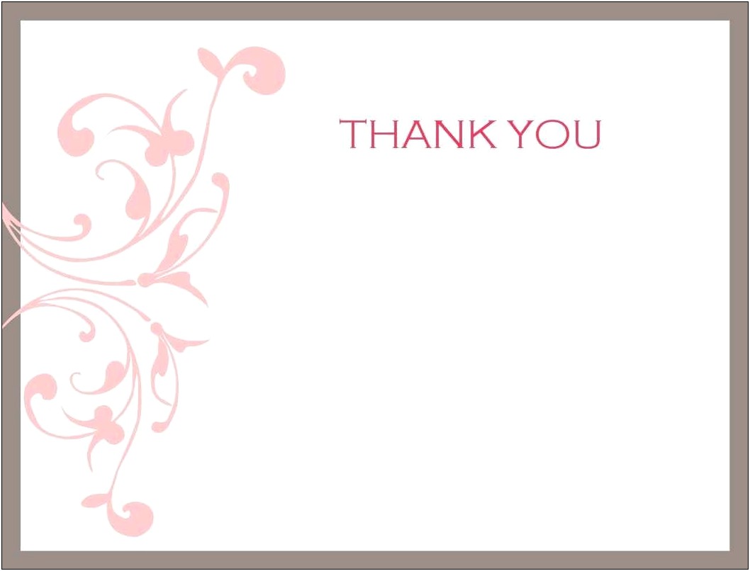 Free Thank You Card Template Download
