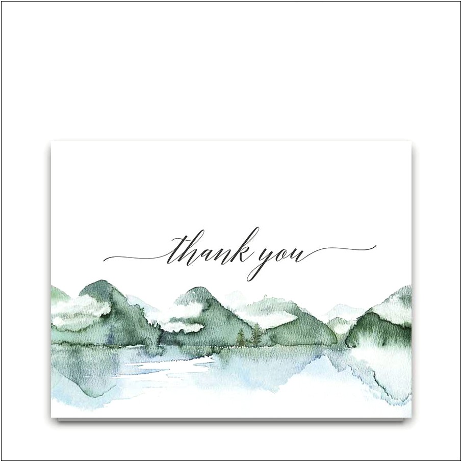 Free Thank You Card Template For Funeral