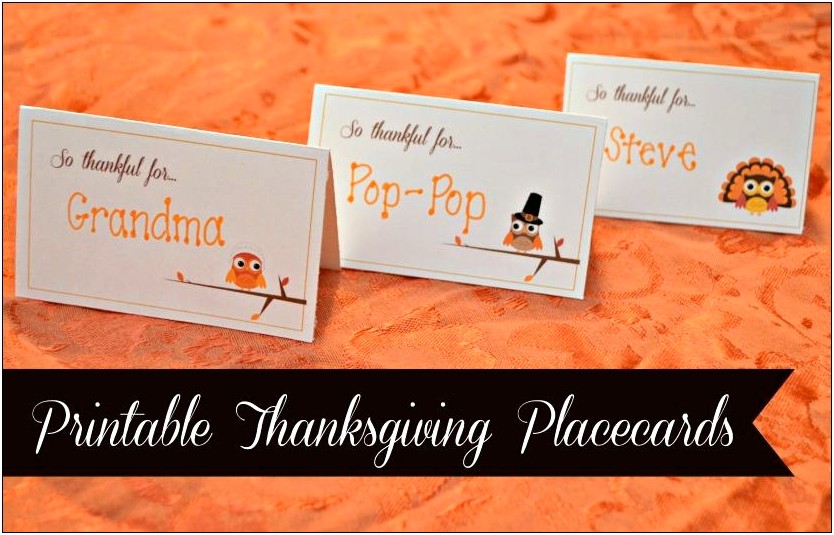 Free Thank You Cards Template For Thanksgiving