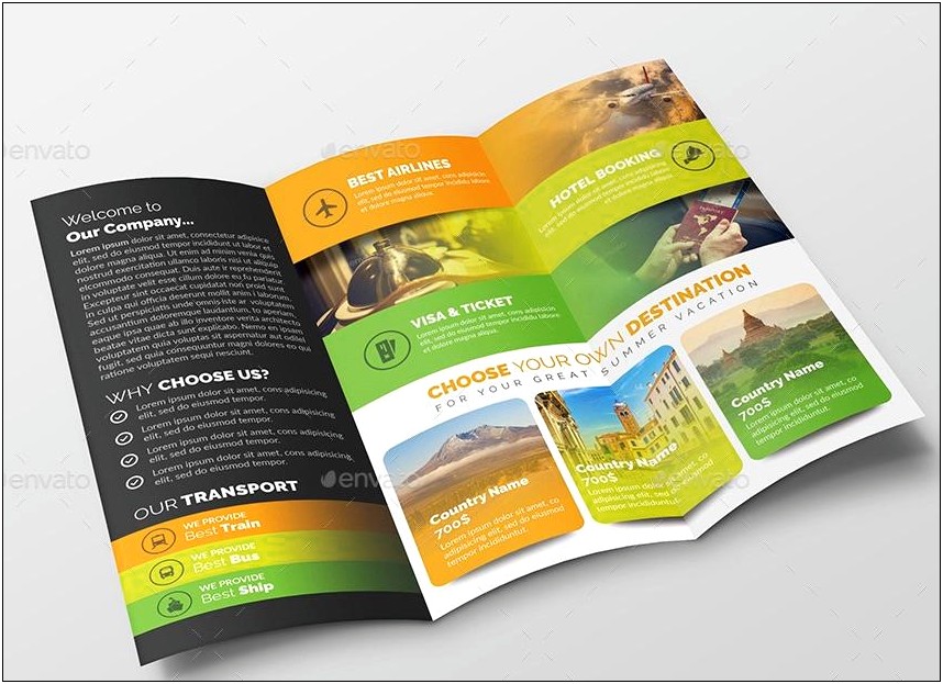 Free Travel Brochure Template For Students Pdf