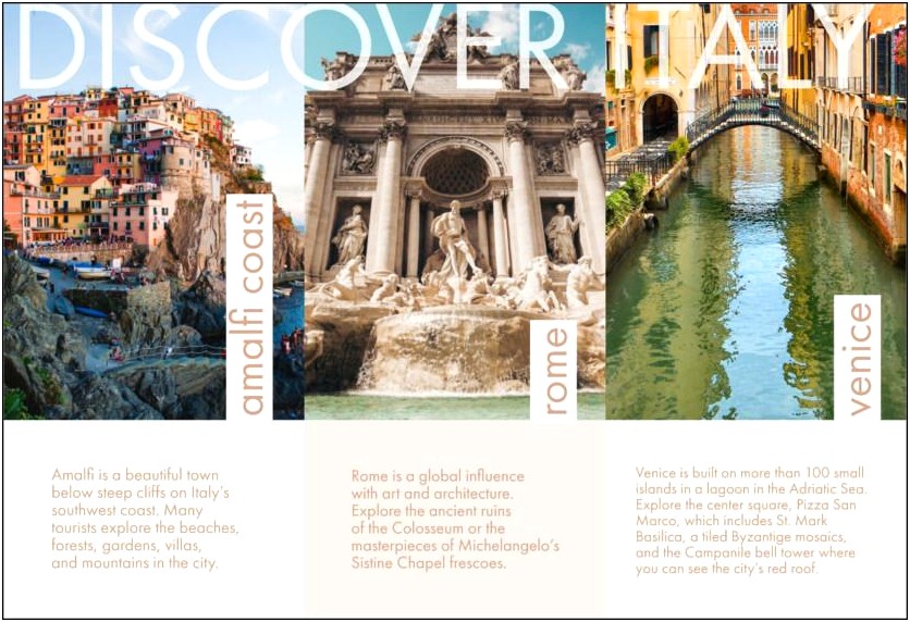 Free Travel Brochure Template For Students