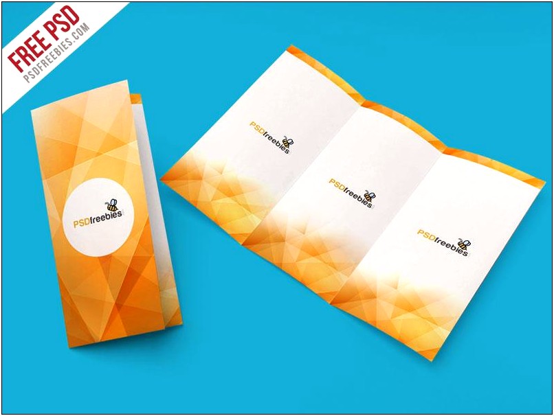 Free Tri Fold Brochure Mockup Psd Template