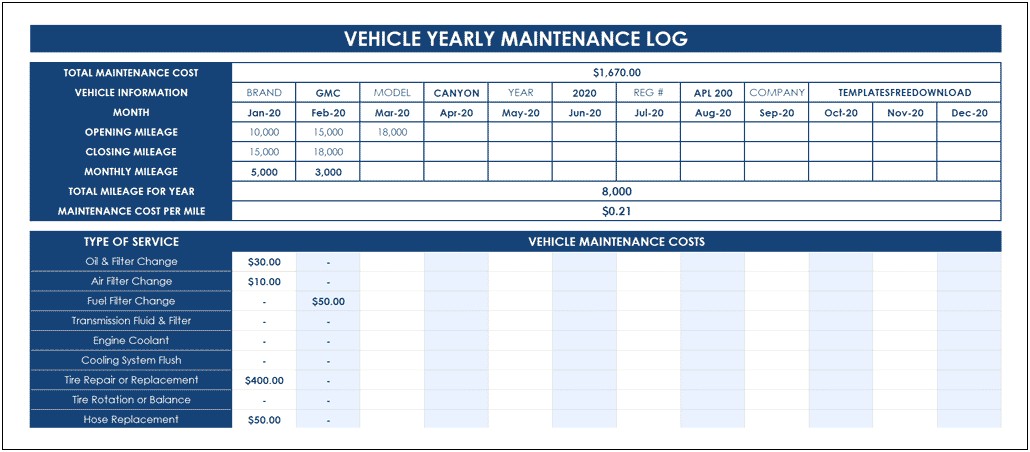 Free Truck Driver Settlement Sheet Template