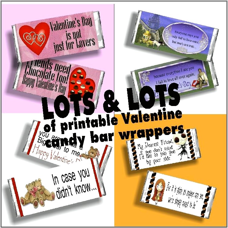 Free Valentine Candy Bar Wrapper Template