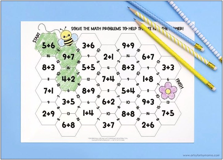 Free Valentine's Blank Math Maze Template