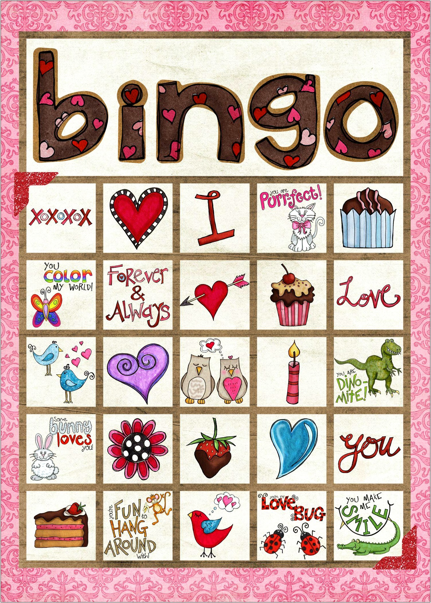 Free Valentine's Day Bingo Template