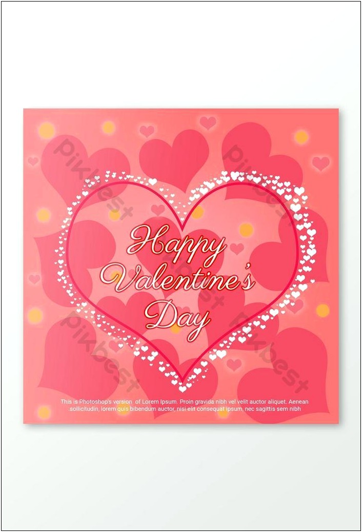 Free Valentine's Day Card Photoshop Templates