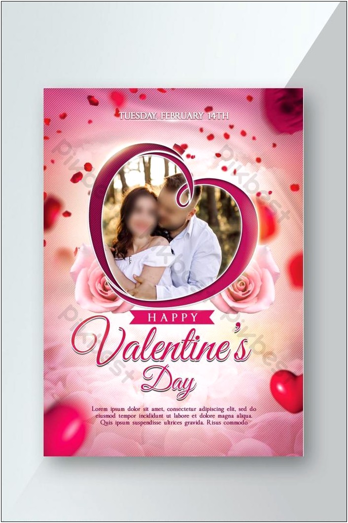 Free Valentines Day Flyer Template Psd