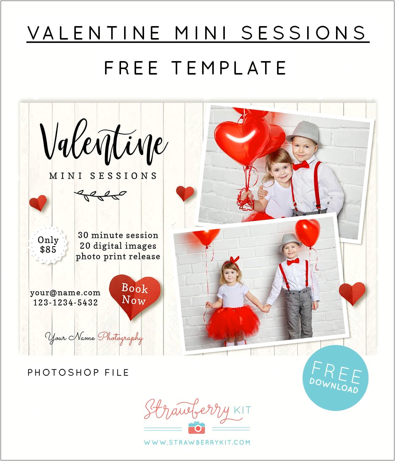 Free Valentine's Day Templates For Photographers