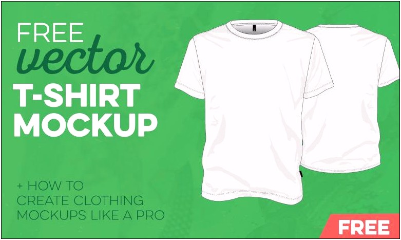 Free Vector T Shirt Mockup Template
