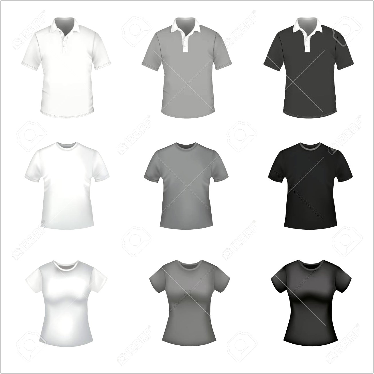 Free Vector T Shirt Template Side View