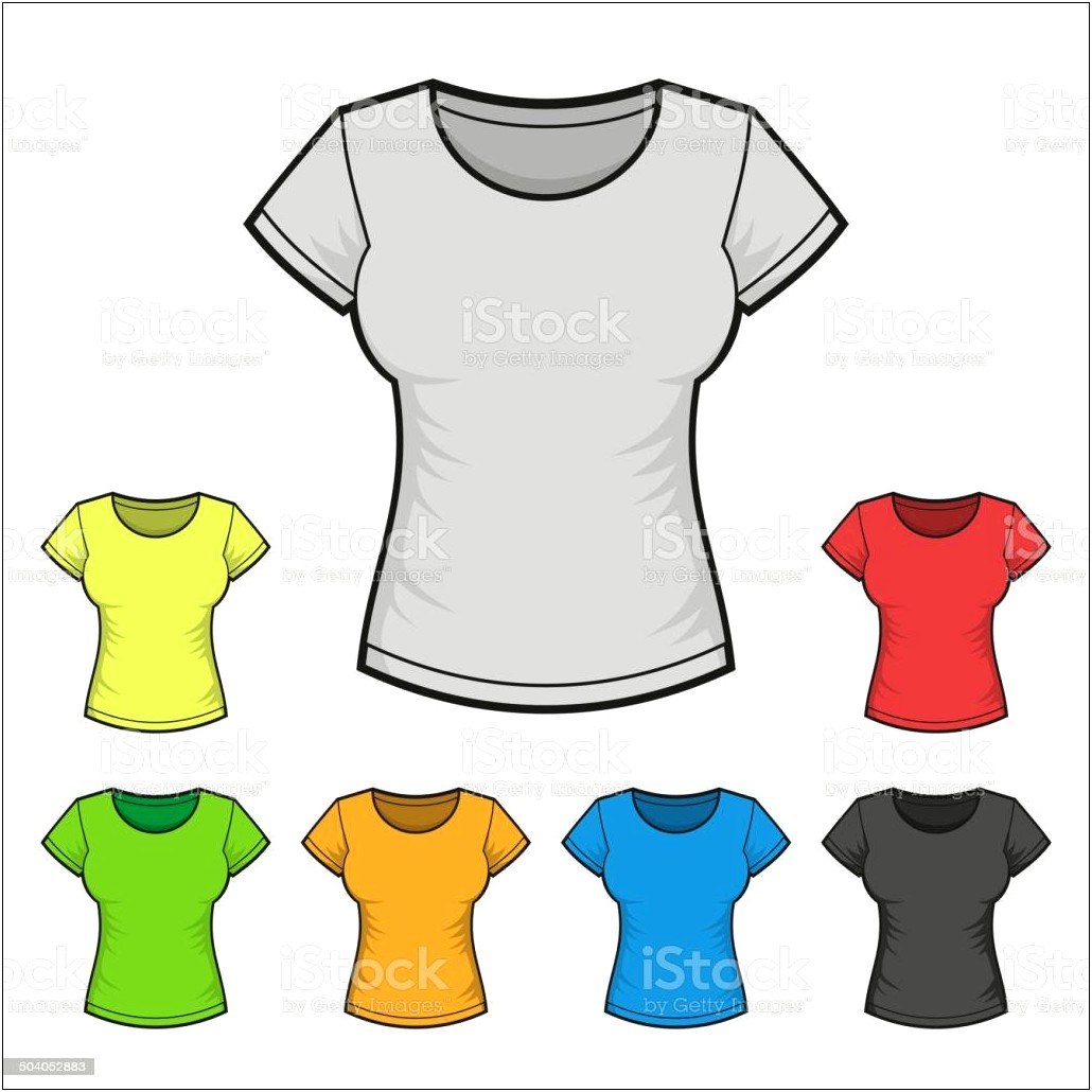 Free Vector Women's T Shirt Template