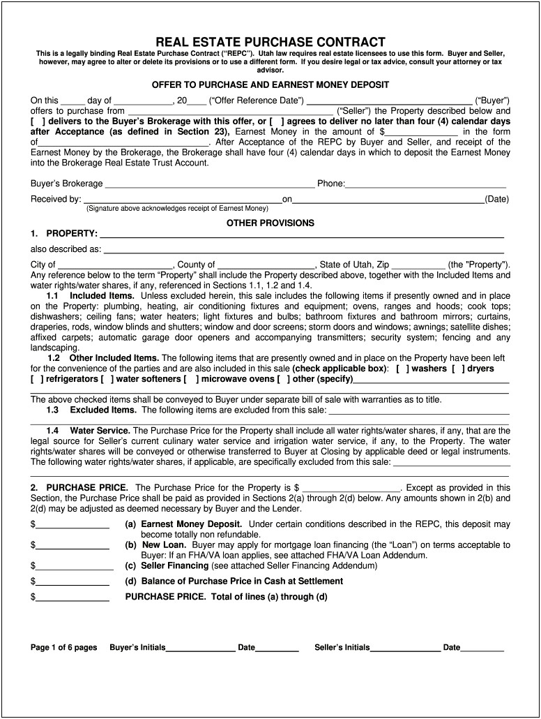 Free Verbal Contract Agreement For Home Sale Template