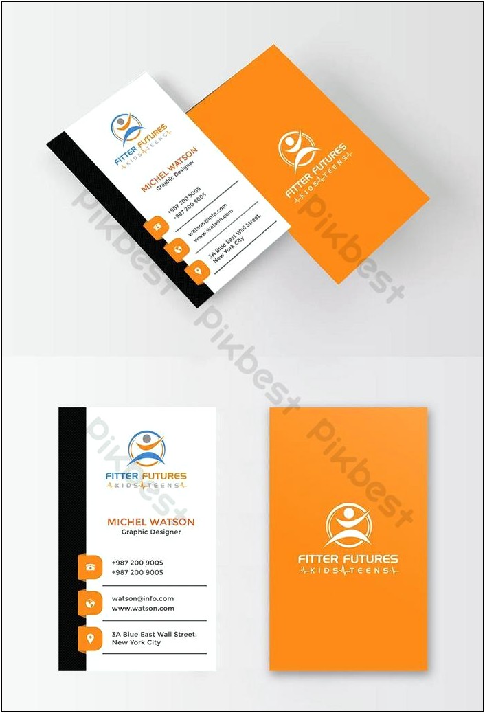 Free Vertical Business Card Template Psd