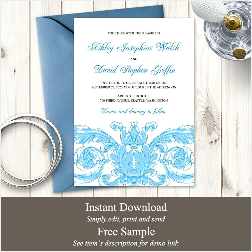 Free Victorian Style Marriage Announcement Templates Download