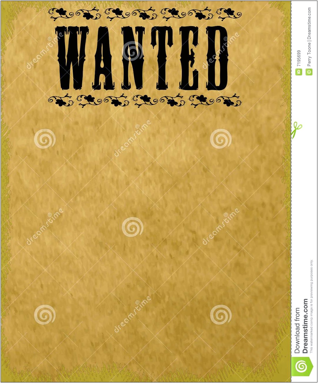 Free Wanted Poster Template For Kids