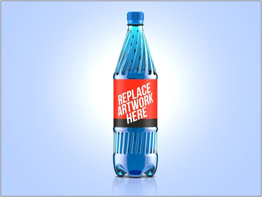 Free Water Bottle Label Template Psd