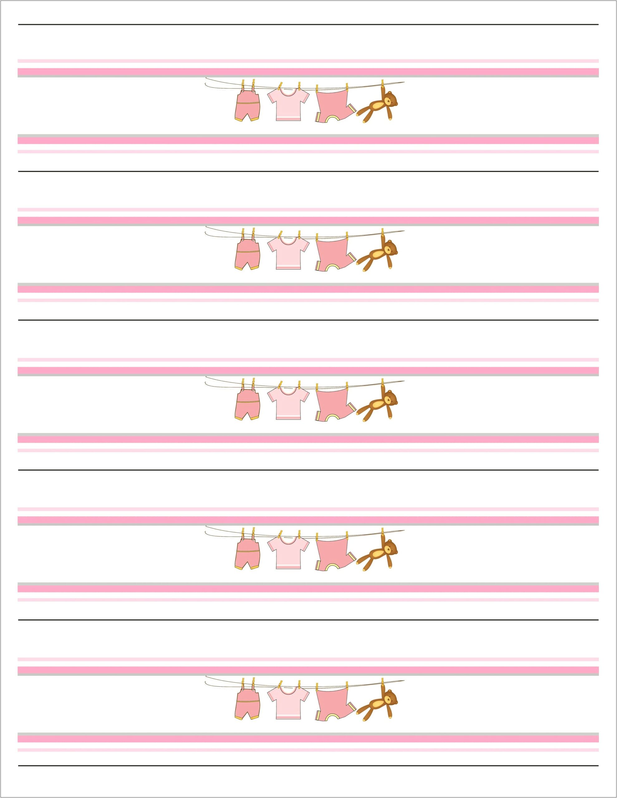 Free Water Bottle Labels Template For Baby Shower