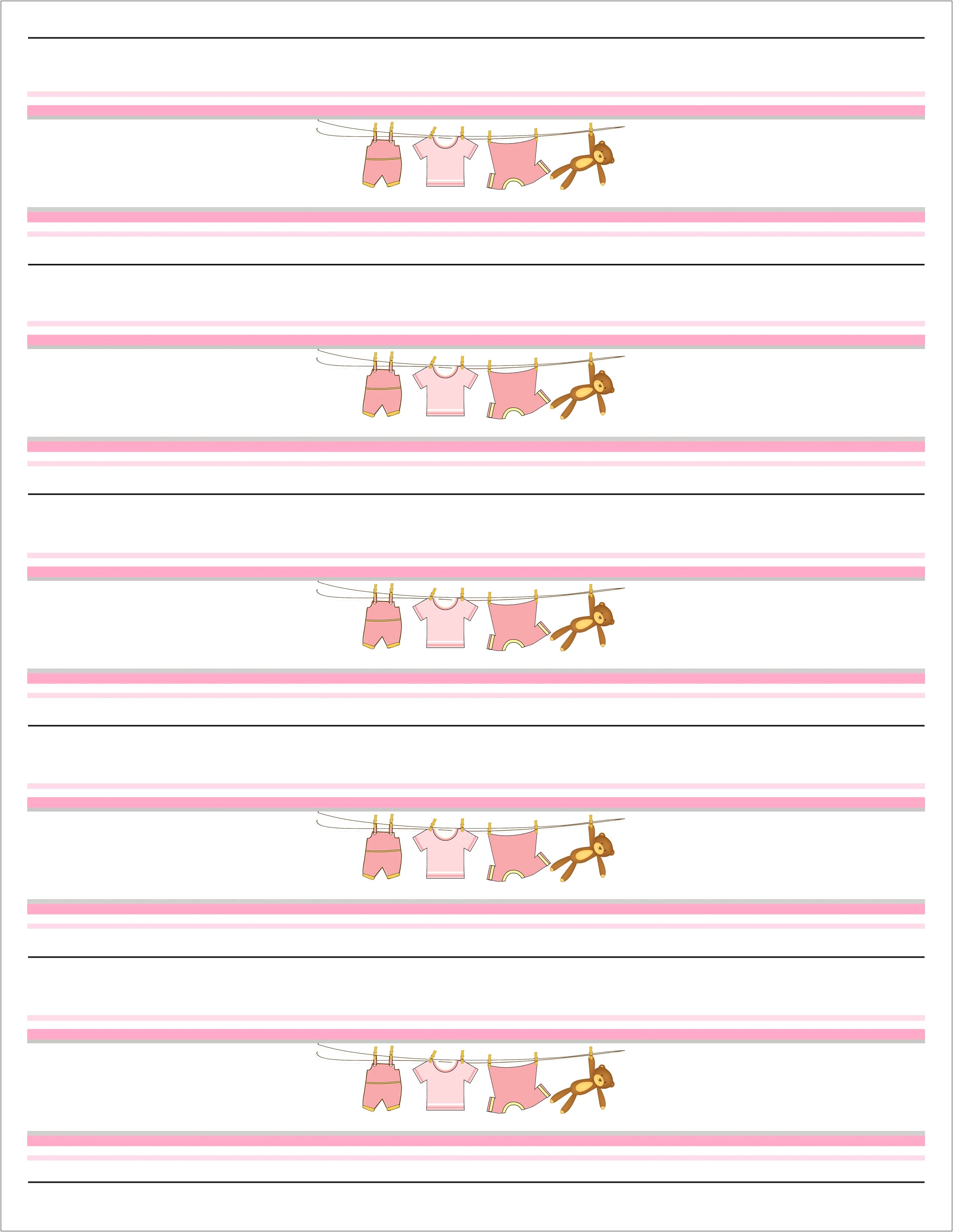 Free Water Bottle Labels Template For Baby Shower
