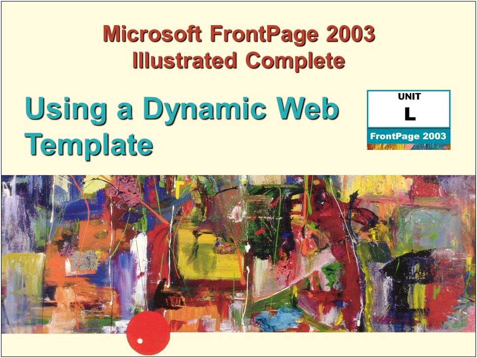 Free Web Page Templates For Frontpage 2003