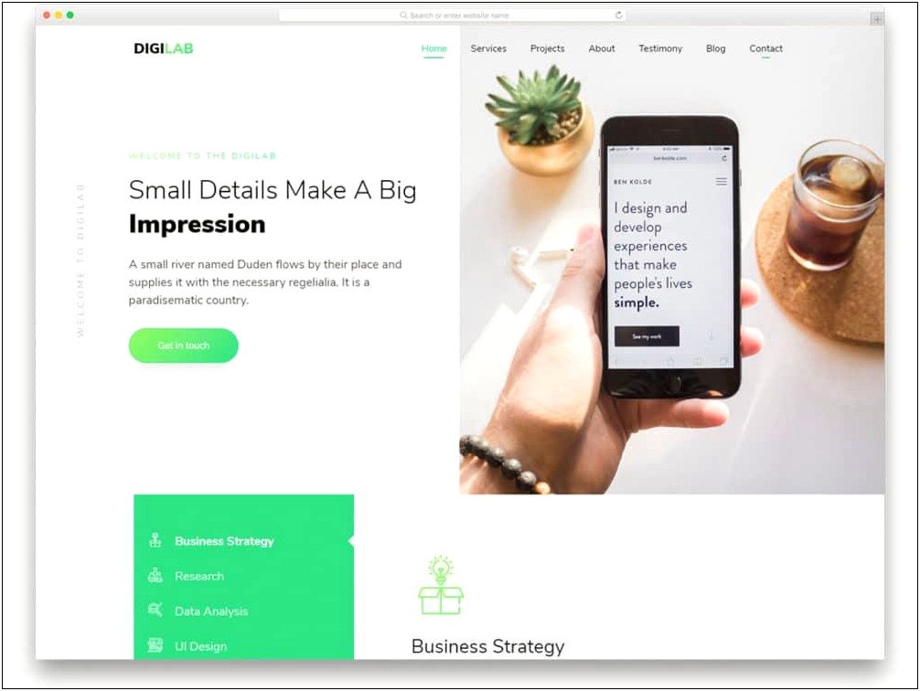 Free Web Templates For Small Business