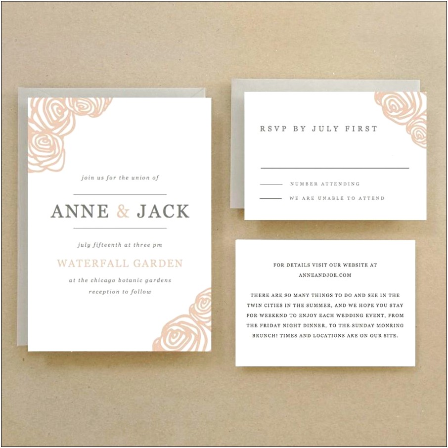 Free Wedding Brunch Invitations Template For Word