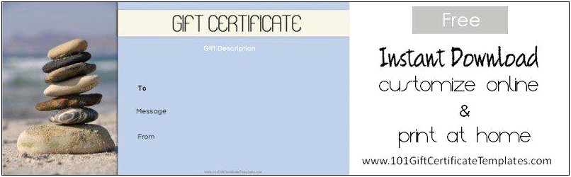 Free Wedding Gift Certificate Template Word