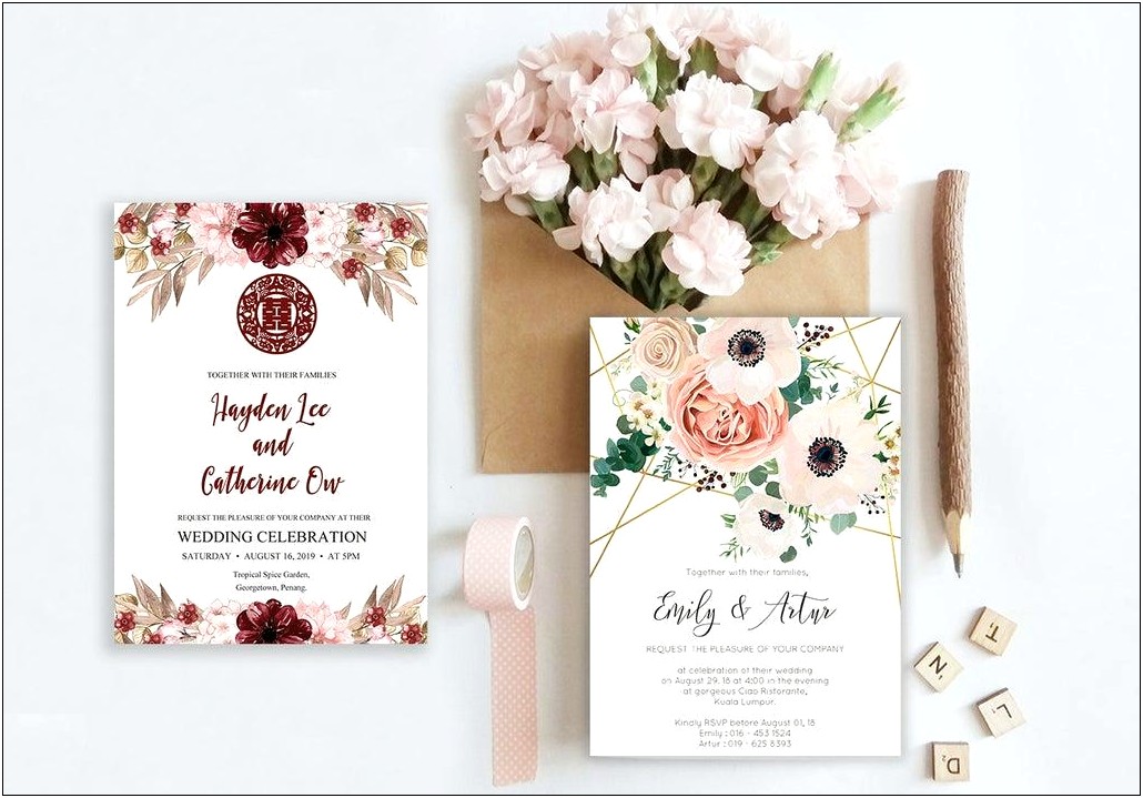 Free Wedding Invitation Samples With Free Shipping