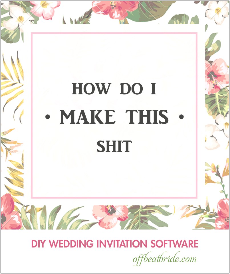 Free Wedding Invitations To Print At Home