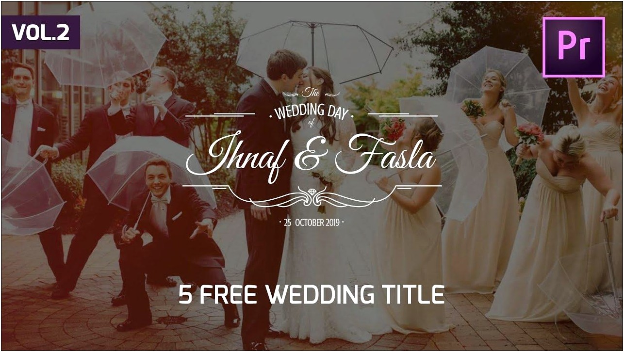 Free Wedding Templates For Adobe Premiere Pro