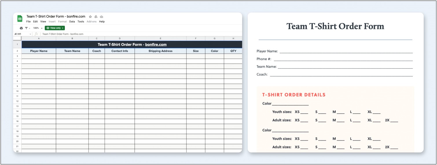 Free Wholesale Order Form Template Excel