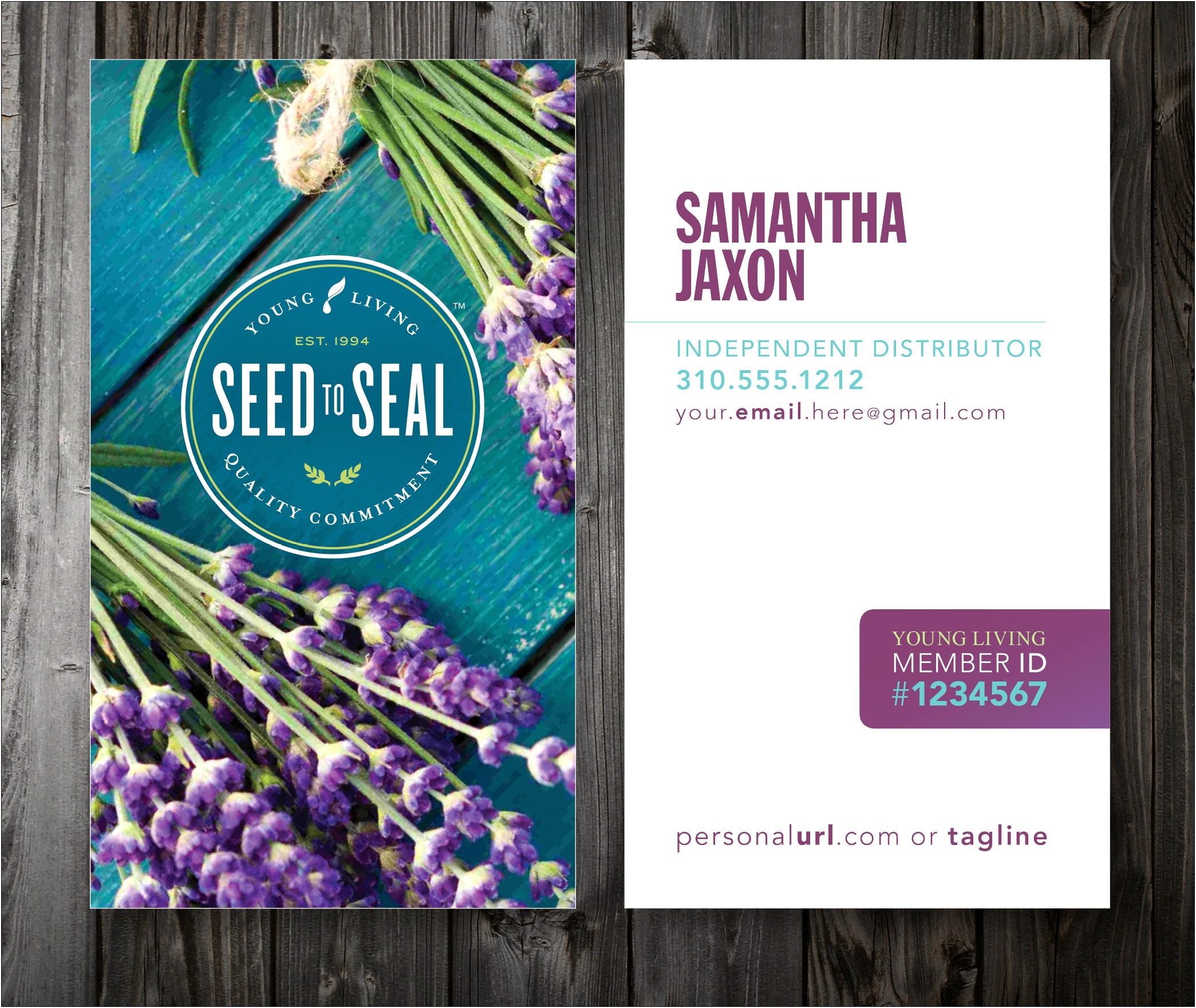 Free Young Living Business Card Templates