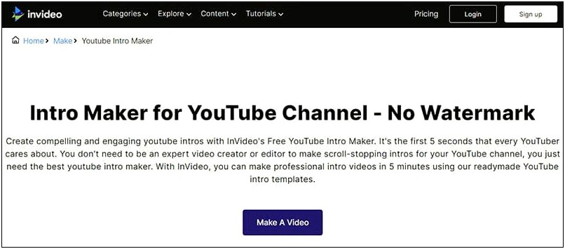 Free Youtube Intro Templates No Watermark