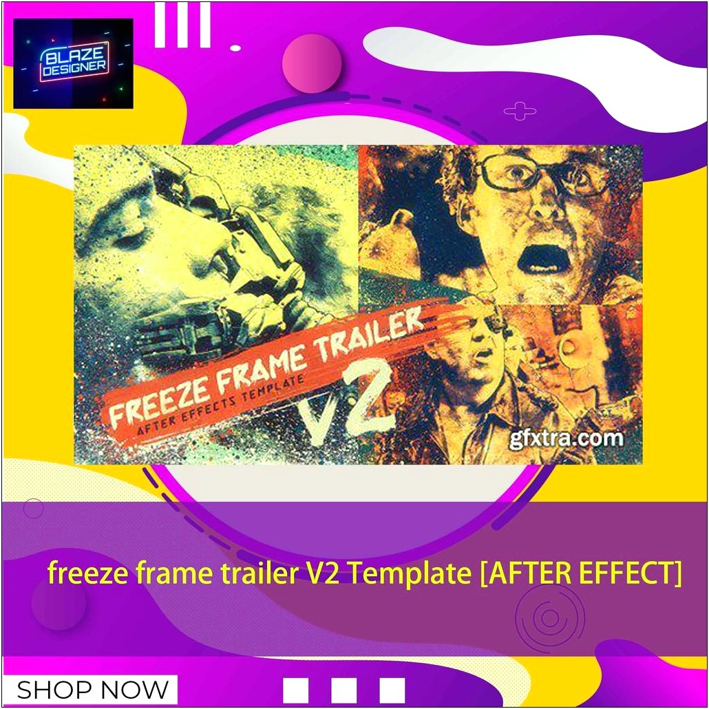 Freeze Frame After Effects Template Free