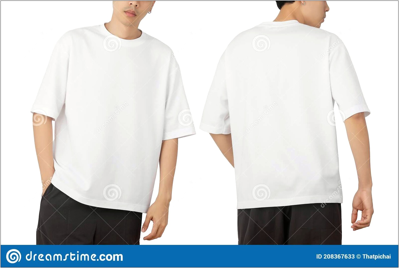 Front And Back T Shirt Mockup Template Free