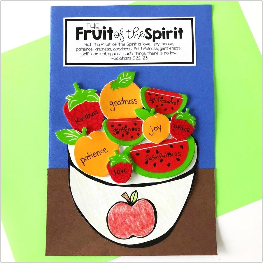 Fruit Of The Spirit Headband Template Printable Free