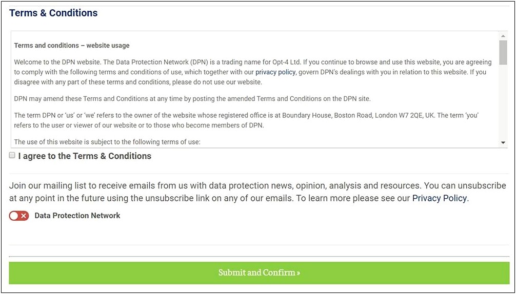Gdpr Privacy Policy Template Free Uk