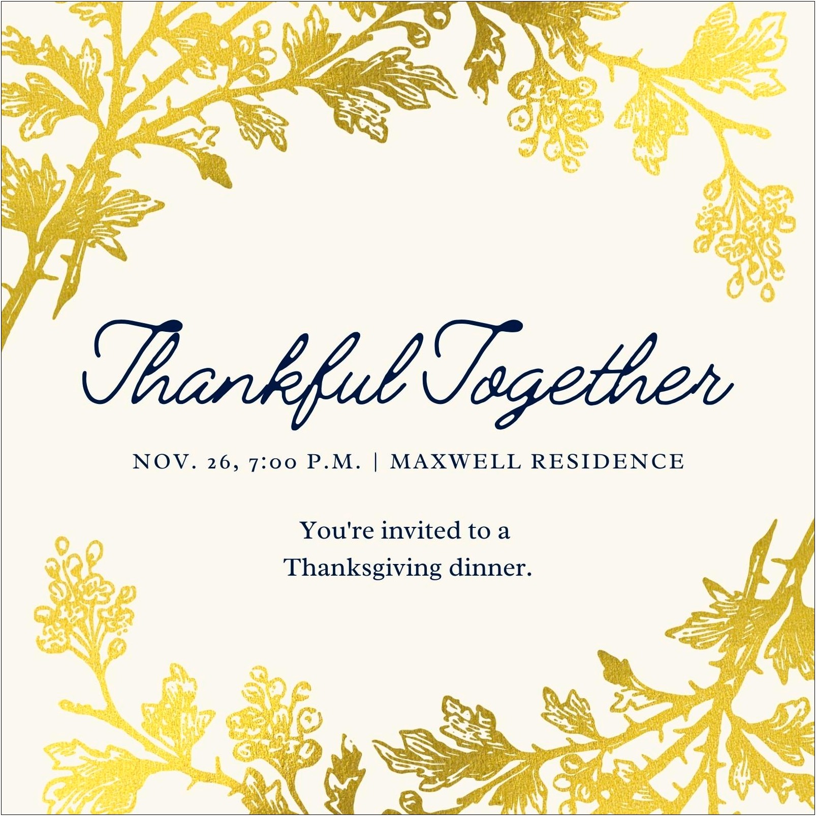 Gender Reveal On Thanksgiving Invitations Free Templates
