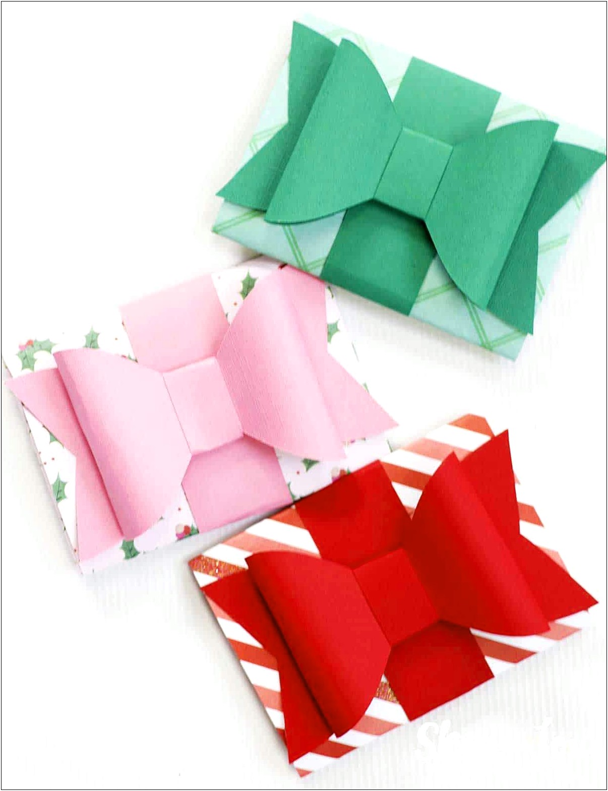 Gift Paper Bow Template Free Cut File