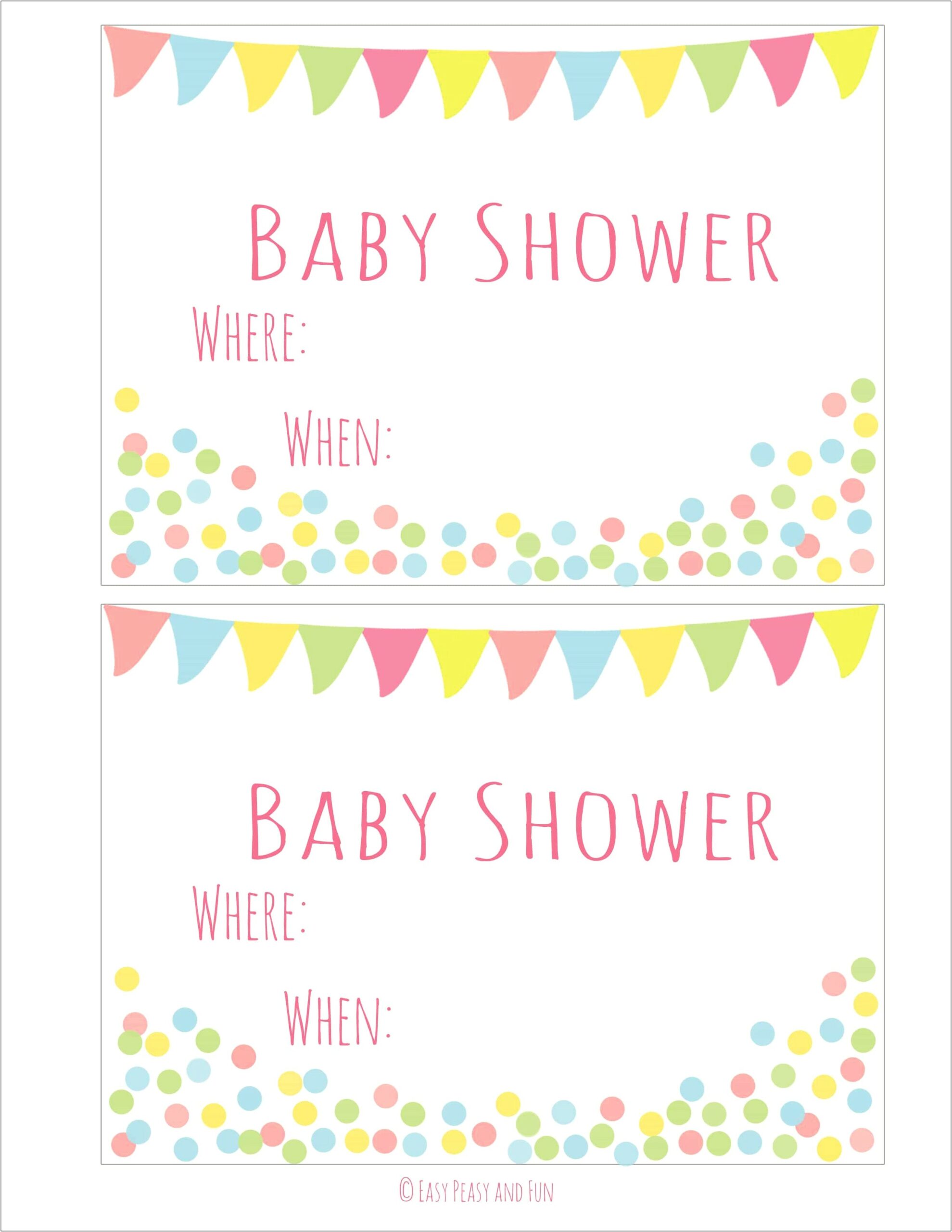 Girl Baby Shower Invitations Templates Free